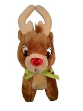Vintage Applause Rudolph the Red Nose Reindeer Plush Stuffed Animal Toy May AsIs