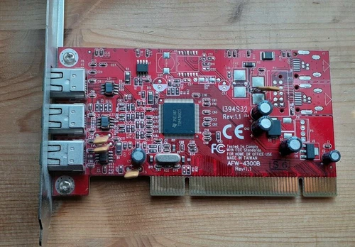 Adaptec 3-port IEEE1394 PCI Firewire Card AFW-4300B P/N: 2053500