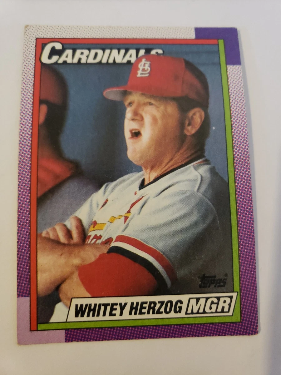 WHITEY HERZOG ST. LOUIS CARDINALS #261 - TOPPS NM-MT 1990
