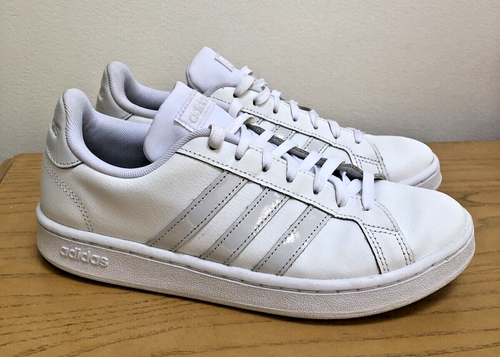 Adidas Grand Court 'White Dash Grey' Sneakers GV7146 Women's 8.5