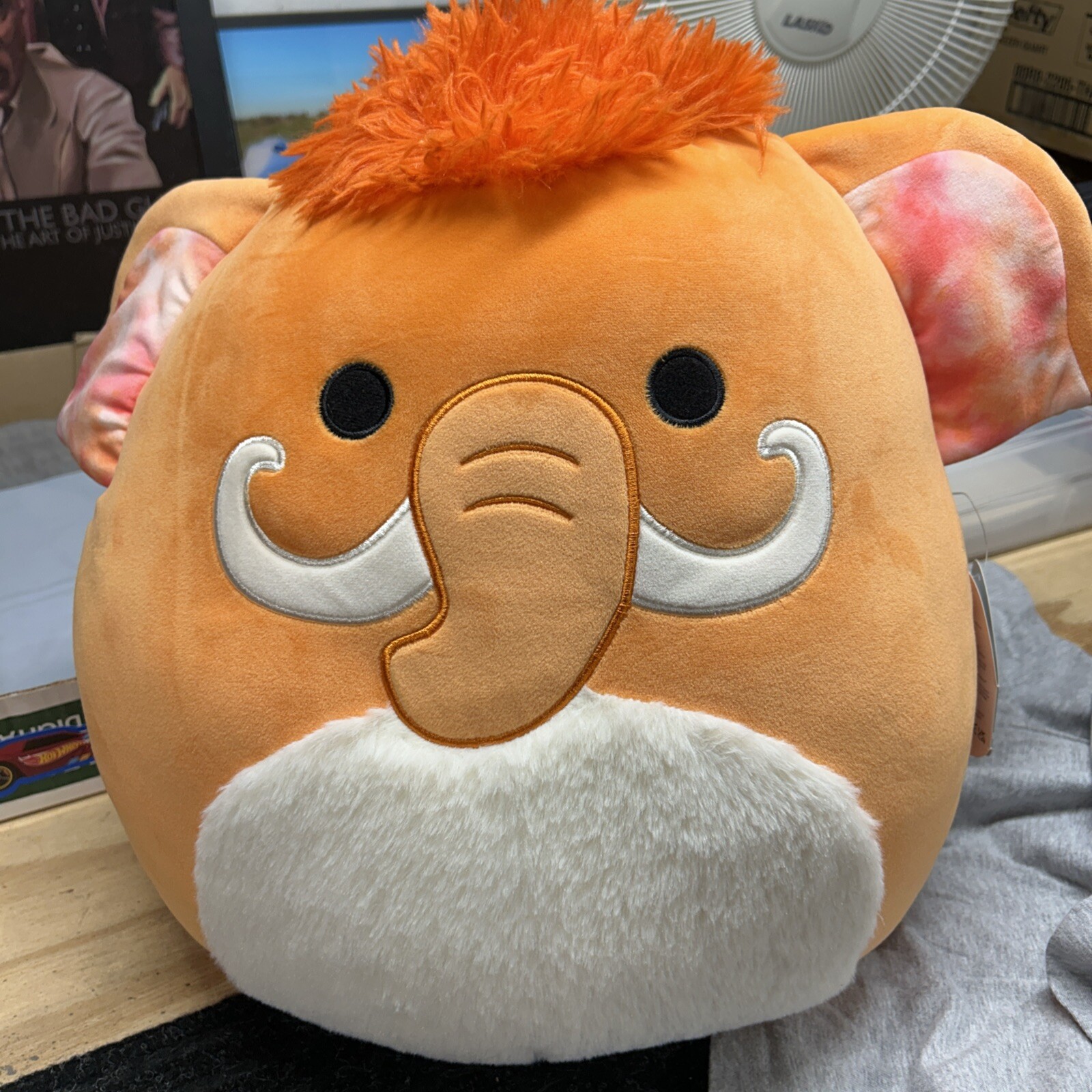 Squishmallows 16-Inch Orange Wooly Mammoth Wilbie Plush New With Tags