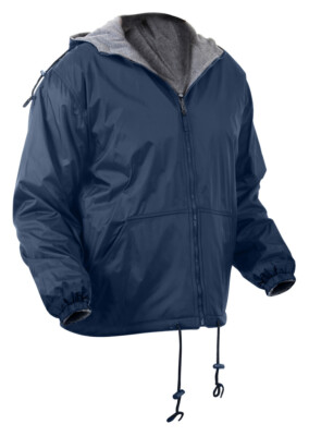 Rothco Reversible Lined Jacket w/Hood - Navy Blue