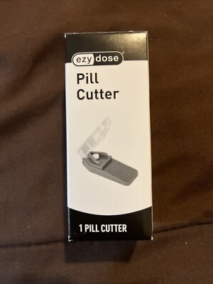 New Ezy Dose Pill Cutter Splitter with Dispenser, Cuts Pills, Vitamins Tablets