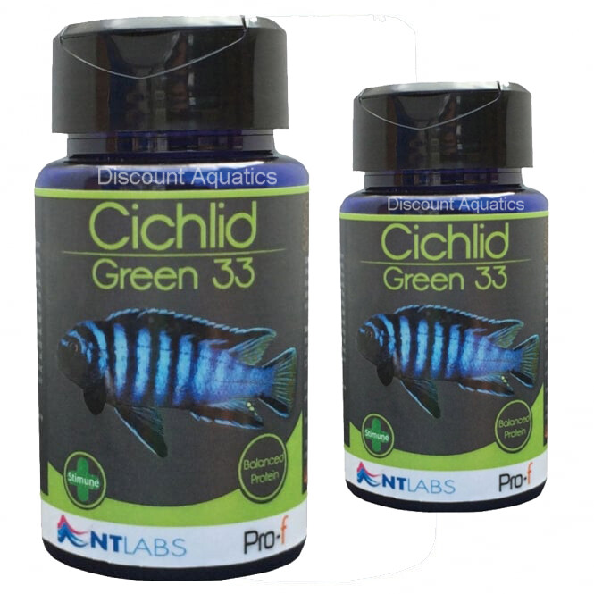 NT LABS PRO-F CICHLID GREEN 33 40G 100G AQUARIUM FISH TANK FOOD FEED