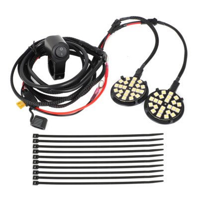 Complete Led Headlight & Switch Wiring Harness For Yamaha Grizzly