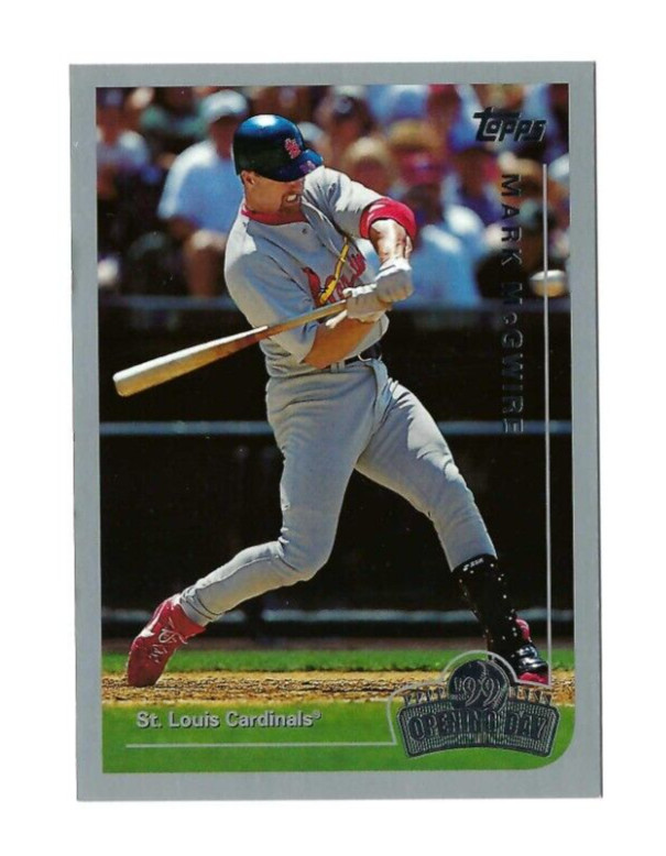 1999 Topps Opening Day #2 Mark McGwire Baseball Card StL Cardinals Oversized