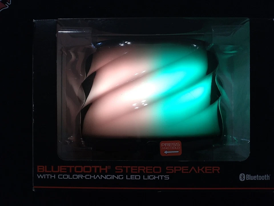 Blackweb Bluetooth Stereo Speaker With Color Changing LED Lights Brand Brand New - Image 2 of 4