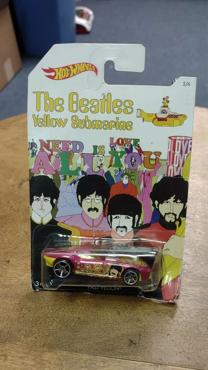 Hot Wheels The Beatles Yellow Submarine Contemporary Diecast Cars