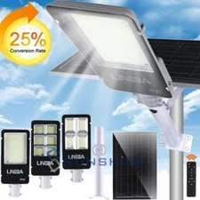 8800W Commercial Solar Street Lights LED Outdoor Dusk to Dawn Lamp Super Bright 