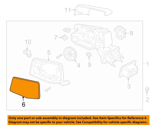 GM OEM 19-23 Sierra 1500 Front Door Outside Mirrors-Mirror Glass 84171576