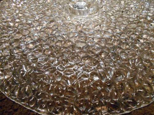 Showy petite cake stand or display piece. 8" - Picture 3 of 4