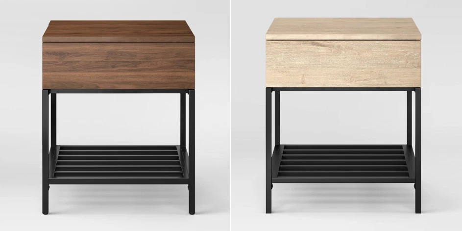 Loring end table vintage oak deals