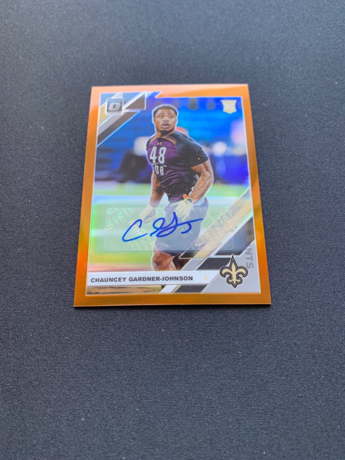Chauncey Gardner-Johnson 2019 Donruss Optic Bronze Holo Prizm Rc Auto