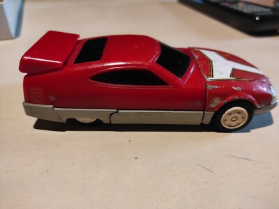 TURBO RANGER - Voiture turbo rouge - Red Turbo Machine - BANDAI - 1989 Tête