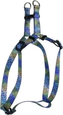 Yellow Dog Design Standard Step-in Harness, Flower Works Blue, Extra Small 4.5" 