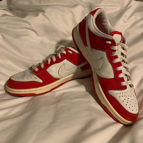 Nike Dunk Low Mens SZ 9 Women's Size 11 2002 Suede Pro Chile Red 302517  Shoes | eBay