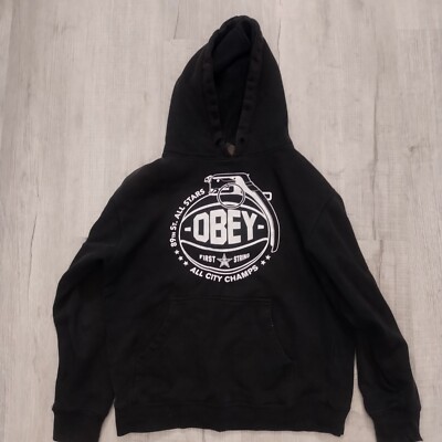 Obey Hoodie Size Small First String All City Champs Basketball
