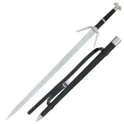 45.75'' Wolven Silver From Witcher 3 Wild Hunt Sword Of Geralt Rivia Wolven Swo