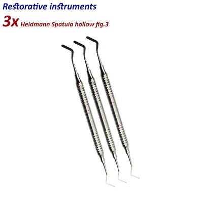 3er Set Zahnrestauration Füllinstrument Heidmann Trennspachtel Abb.3