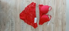 ensemble lingerie valege Diam Rouge Push up. SG: 90C / Culotte: M