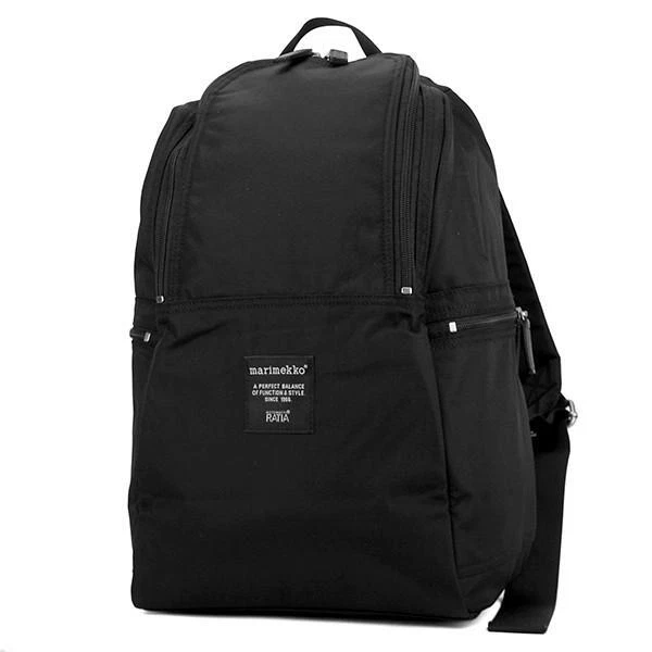 Marimekko METRO ROADIE Backpack 039972 Town Use Nylon Black 10×14.5×5.9in NEW