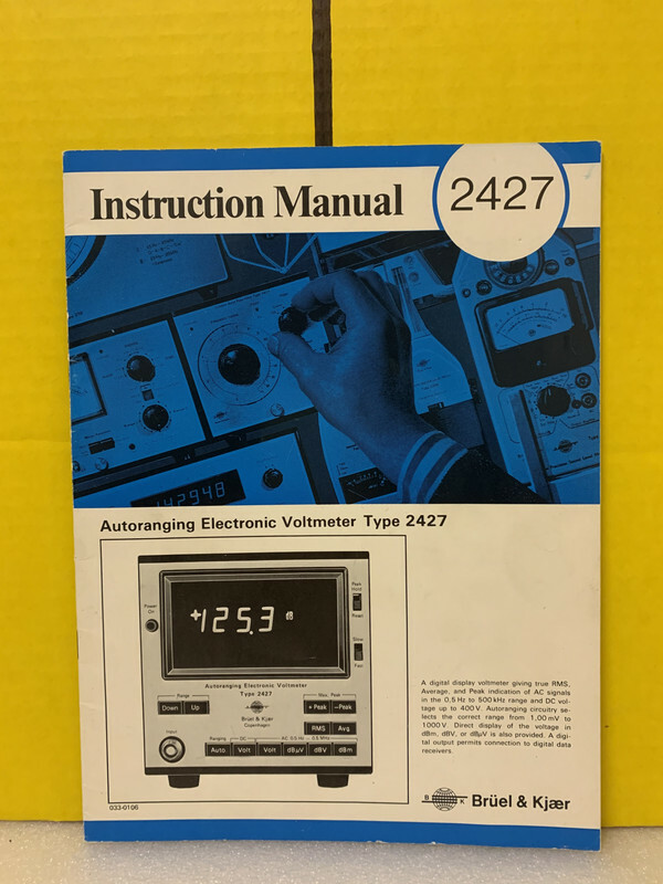 Bruel & Kjaer AUTORANGING DIGITAL VOLTMETER TYPE 2427