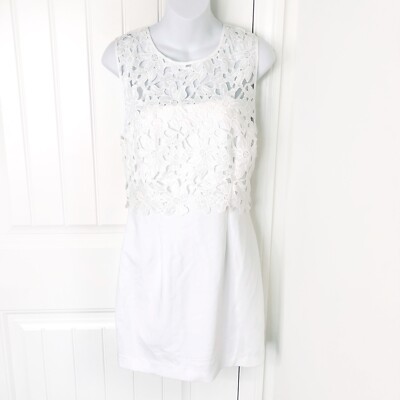 white christmas dresses Cutout Crochet Mini Dress main image 0