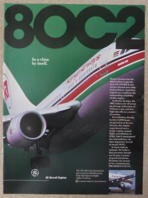 11/1987 PUB GENERAL ELECTRIC AIRCRAFT ENGINE CF6-80C2 A310 KENIA AIRWAYS AD