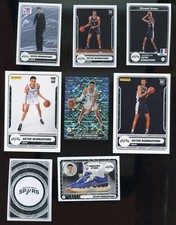 8 LOT PANINI NBA STICKER CARD DRAFT ROOKIE VICTOR WEMBANYAMA RC SILVER HOLO HOT