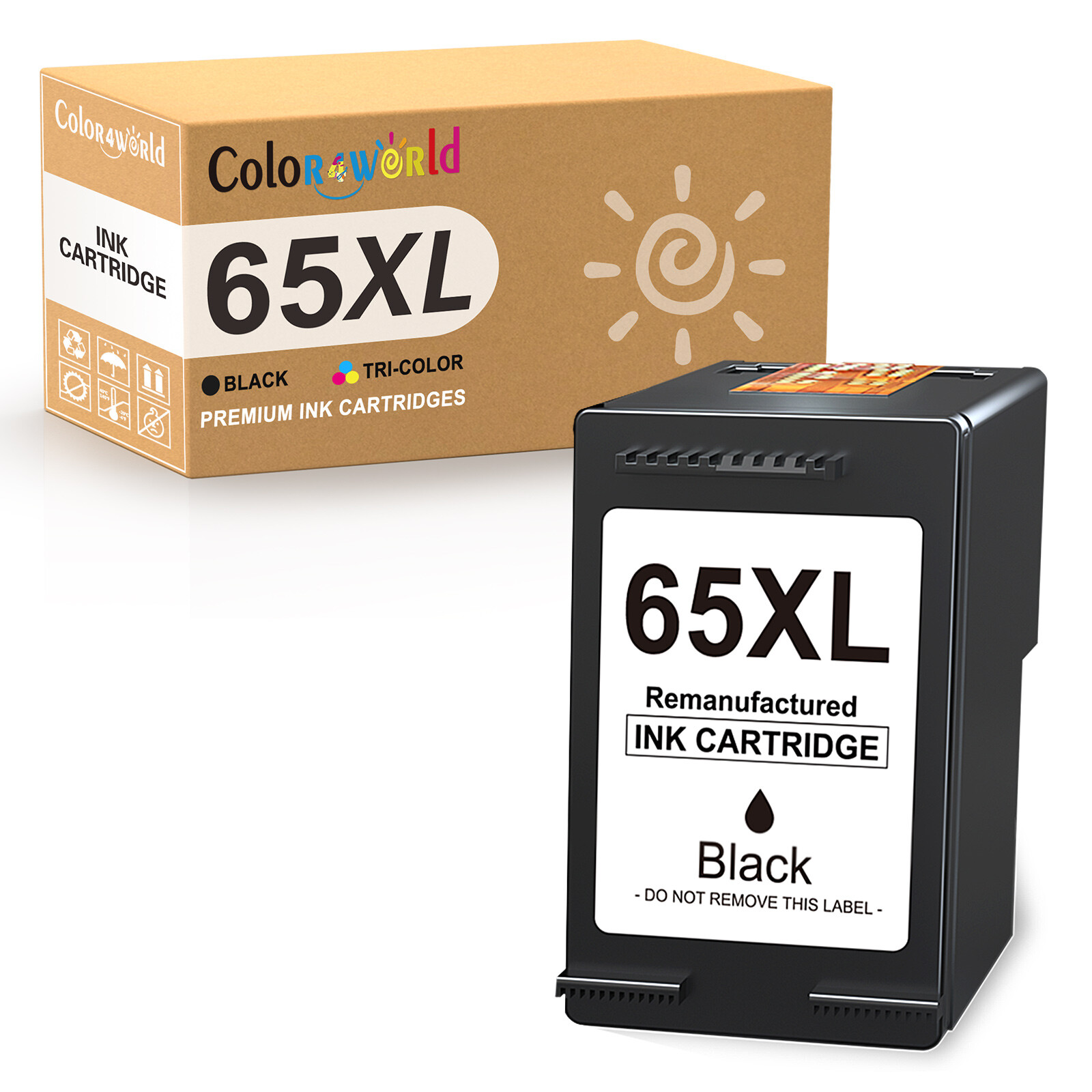 65XL 65 XL Black Ink for HP DeskJet 2600 2652 3752 3758 ENVY 5000 5010 5052 5055