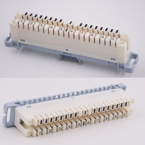 10 Pairs of Line Row Kelon Voice Module Distribution Frame for 19-inch Cabinets - Photo 7/8