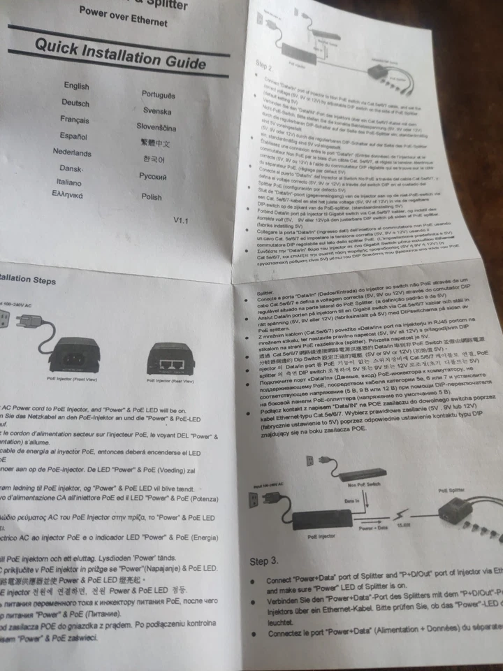 BV-Tech Gigabit Power Over Ethernet PoE+ Injector | 30W - Image 4 of 4