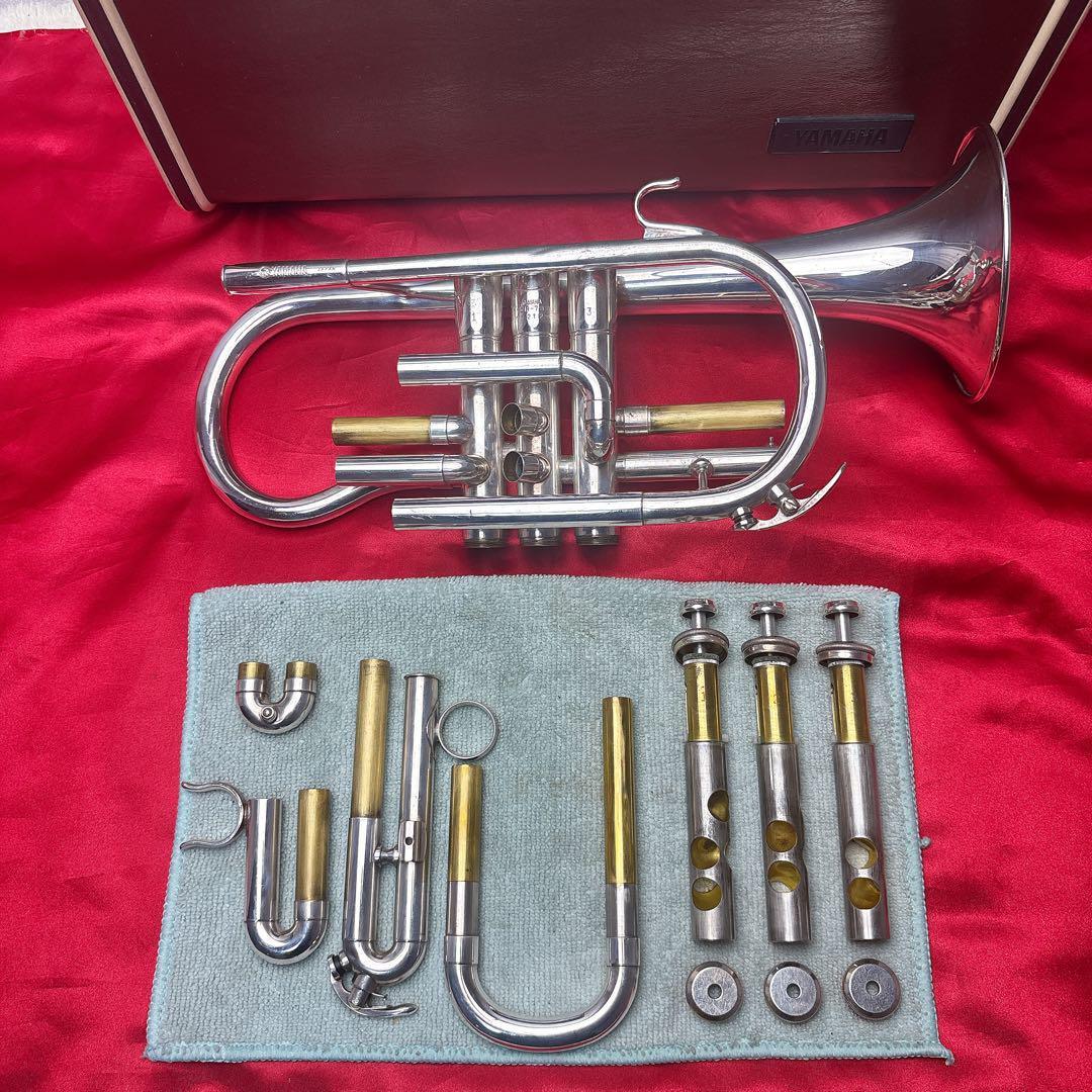 YAMAHA ヤマハ YCR-733 コルネット【美品】 YAMAHA YCR-733 Cornet Silver Plated Professional Model with