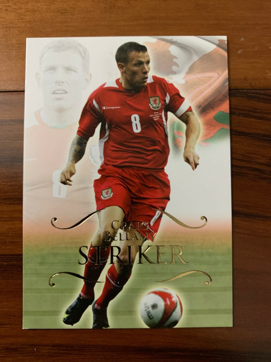 Craig Bellamy Soccer Futera Unique World Football 24ct Gold
