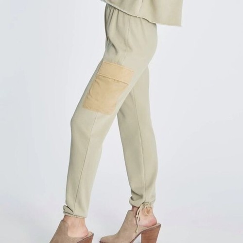 Wildfox Nikki Cargo Sweatpants Green Pockets Drawstring Lounge Elastic S Small - Picture 4 of 8