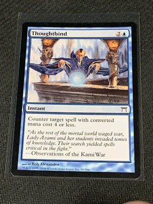 Magic the Gathering Champions of Kamigawa Thoughtbind | eBay Magic the Gathering Champions of Kamigawa Thoughtbind | eBay