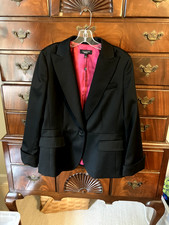 Talbots wool blazer size 14 black Gorgeous New with tags