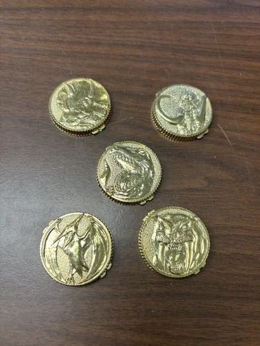 Mighty Morphin Power Rangers Vintage Morpher Coins 1993 Set of 5