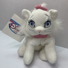 The Disney Store Aristocats MARIE Kitten 7" Beanie Mini Bean Bag Plush NWT