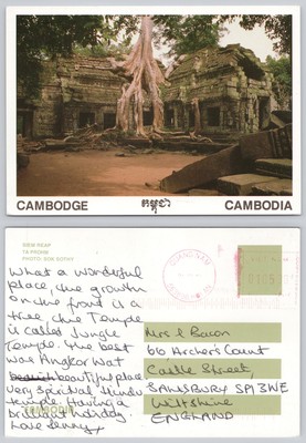 c29577 Ta Prohm Siem Reap Kambodscha Postkarte 2010 Vietnam Meter
