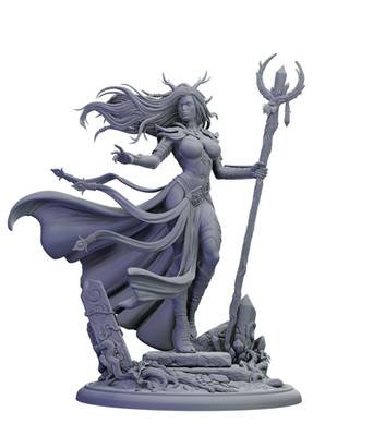 Dungeons & Dragons Spielbare Figur - Weibliche Elfe - Zauberer, Magier, Hexenmeister