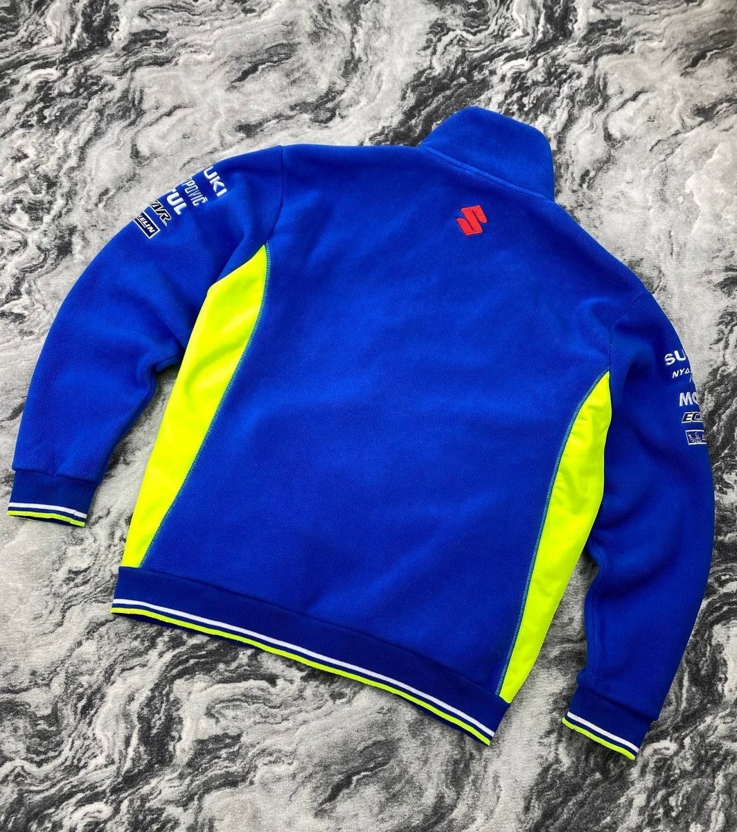 Vintage Suzuki Ecstar Racing MotoGP Full Zip Fleece Jacket Men