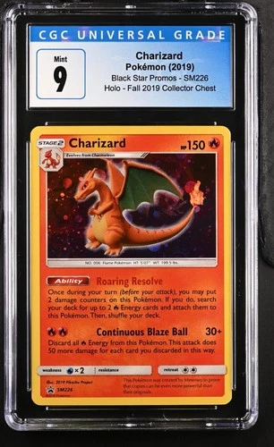 Pokémon 2019 Charizard Fall Collector Chest Black Star Promos #SM226 CGC 9