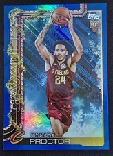 2025-26 Topps Holiday - Tyrese Proctor #H200 Holiday Metallic Blue Glitter (RC)