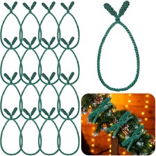 16 Pcs 20 Inches Christmas Garland Ties Christmas Decorative Twist Ties for B...