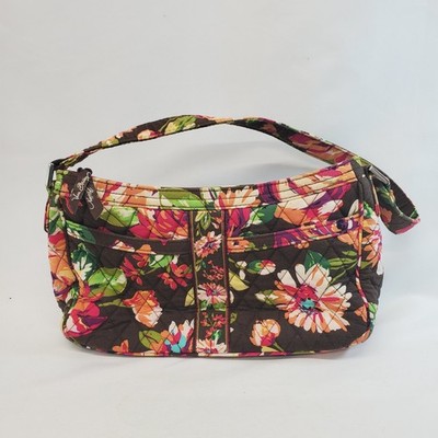 VERA BRADLEY English Rose Cassidy Hand Bag Retired Hobo Floral Quilted