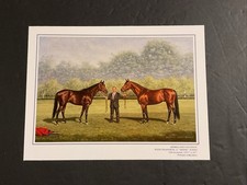 CITATION  ARMED JIMMY JONES 9 X 7 Photo Oil Painting 1948 TRIPLE CROWN