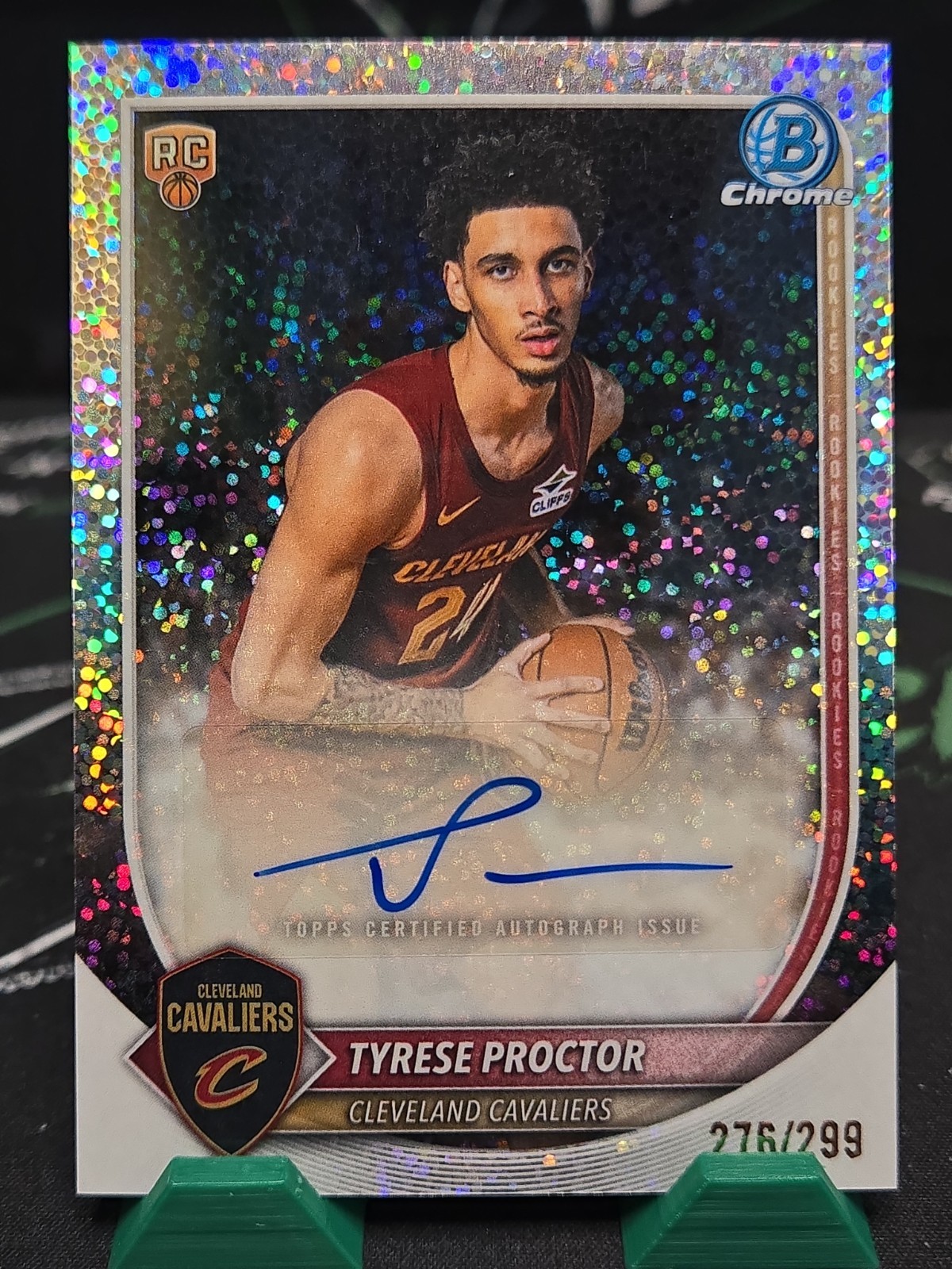 2025-26 Bowman - Chrome Autographs Tyrese Proctor #BCA-TP Speckle Refractor /299