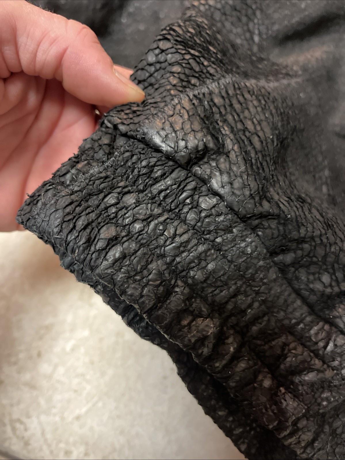 vintage patchwork leather bomber jacket 42 1970s … - image 9