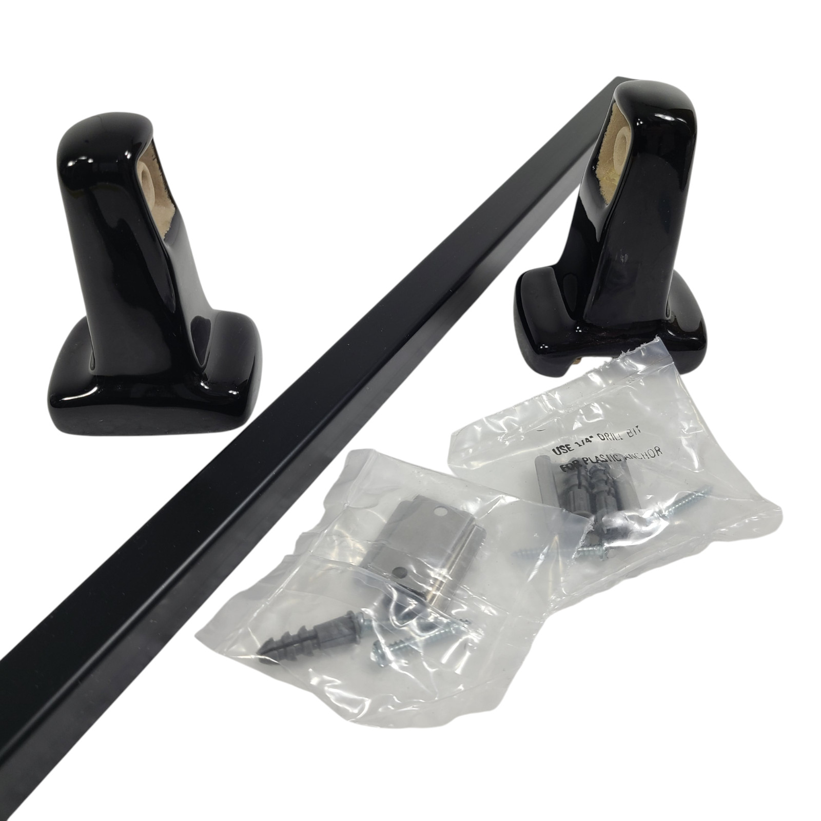 Bar Rod Rack Post Holders Bracket Screw In Drywall